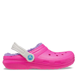 Crocs Klapki Crocs Classic Lined Clog Kids 207010 Różowy