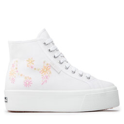 Superga Снікерcи Superga 2708 Flowers Embroidery S2121GW White/Multicolor Flowers A6Y