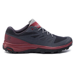 

Трекінгові черевики Salomon Outline 406790 27 M0 Ebony/Red Dahlia/Frost Gray, Чорний
