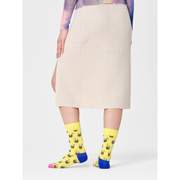 Happy Socks Hohe Unisex-Socken Happy Socks CNC01-2200 Gelb