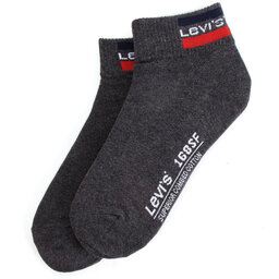 

Набір з 2 пар високих шкарпеток unisex Levi's® 993030001 Mid Grey/Black 208, Чорний