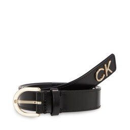 Calvin Klein Dámský pásek Calvin Klein Re-Lock Rnd Bckl Blt W/Tip K60K611103 Ck Black BAX