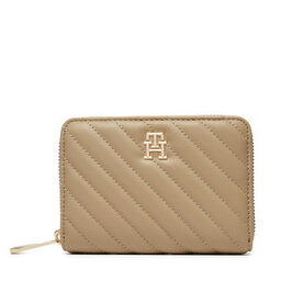 Tommy Hilfiger Duży Portfel Damski Tommy Hilfiger AW0AW17017 Beżowy
