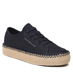 Tommy Hilfiger Espadrilės Tommy Hilfiger Rope Vulc Sneaker Corporate FW0FW07241 Space Blue DW6