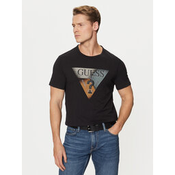 Guess Guess T-Shirt M5RI14 J1314 Μαύρο Slim Fit
