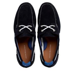 

Туфлі Tommy Hilfiger Th Boat Shoe Core Suede FM0FM04505 Desert Sky/Antique Blue 0G2, Cиній