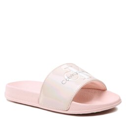 Calvin Klein Jeans Šlepetės Calvin Klein Jeans Logo Print Pool Slide V3A0-80529-1601 Pink 302