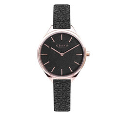 Obaku Sat Obaku Kaffe V257LHVNRB Black/Black