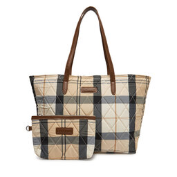 Barbour Torebka Barbour Wetherham Quilted LBA0344BE32 Beżowy