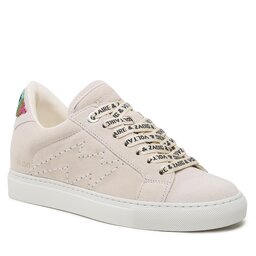 Zadig&Voltaire Sneakersy Zadig&Voltaire La Flash Folk Beads SWSN00415 Blanc