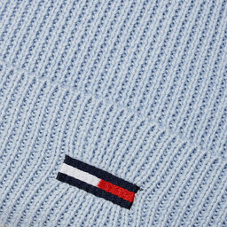 

Шапкa Tommy Jeans Tjw Elongated Flag Beanie AW0AW16102 Breezy Blue C1O, Голубий