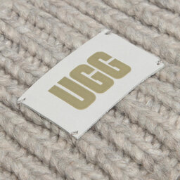 

Шапкa Ugg W Chunky Rib Knit Beanie W Pom 20165 Light Grey, Сірий