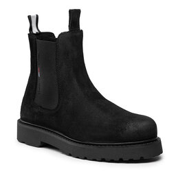 Tommy Jeans Chelsea Tommy Jeans Suede Chelsea Boot EM0EM00829 Black BDS
