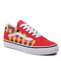 Vans Гуменки Vans Old Skool VN0A7Q5FBJN1 Glow Checkerboard Red/Mul