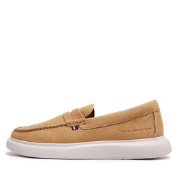 

Туфлі Tommy Hilfiger Hilfiger Suede Hybrid Loafer FM0FM04440 Brown/ Green RBL, Бежевий