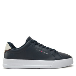 Tommy Hilfiger Tenisice Tommy Hilfiger Th Court Lth Detail Ess FM0FM05367 Tamnoplava