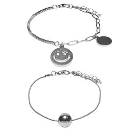ONLY Set av två armband ONLY Mimi 15298246 Silver 4259918