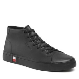 

Снікерcи Tommy Hilfiger Modern Vulc Hi Corporate Lea FM0FM04352 Black BDS, Чорний