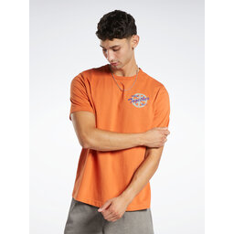 Reebok Reebok Marškinėliai Reebok Basketball All Are Welcome Here Hoop Together T-Shirt HN5800 Oranžinė Relaxed Fit
