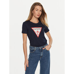 Guess Guess T-Shirt W1YI1B I3Z14 Σκούρο μπλε Regular Fit