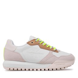 

Снікерcи Calvin Klein Jeans Toothy Runner Fluo Contrast YW0YW00935 White/Ancient White 0LA, Білий