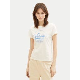 Tom Tailor Denim Tom Tailor Denim T-shirt 1040185 Bijela Regular Fit