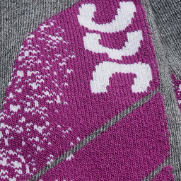 

Лижні шкарпетки UYN S100042 Medium Grey Melange/Purple G944, Сірий