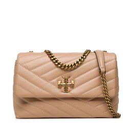 Tory Burch Дамска чанта Tory Burch Kira Chevron Small Convertible Shoulder Bag 90452 Devon Sand 288