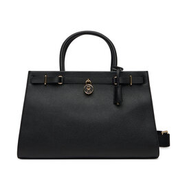 Tommy Hilfiger Borsetta Tommy Hilfiger American Icon Tote Leather AW0AW17185 Nero