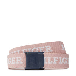 Tommy Hilfiger Curea pentru copii Tommy Hilfiger Webbing Belt AU0AU01854 Roz