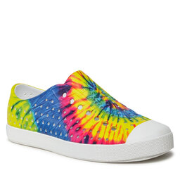 Native Sneakers Native Jefferson Print 11100101-8994 Shell White/Shell White/Neon Multi Tie Dye