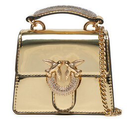PINKO Torebka PINKO Love One Top Handle Micro Light AI 24-25 PLTT 102740 A1JD Złoty