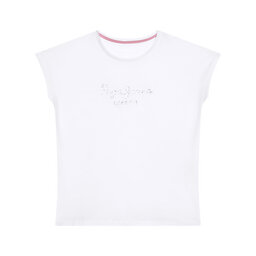 Pepe Jeans Pepe Jeans T-Shirt Nuria PG502460 Weiß Regular Fit