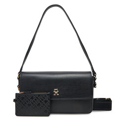 Tommy Hilfiger Handtasche Tommy Hilfiger Th Distinct Conv Crossover AW0AW17219 Schwarz