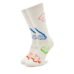 

Високі шкарпетки unisex Happy Socks SIM01-1300 Écru