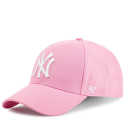 47 Brand Czapka z daszkiem 47 Brand New York Yankees B-MVPSP17WBP-RS Różowy