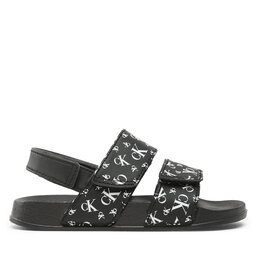 

Босоніжки Calvin Klein Jeans Logo All Over Velcro Sandal V1B2-80626-1172 S Black 999, Чорний