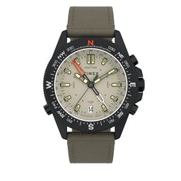 Timex Часовник Timex Tide-Temp-Compass 43mm Eco-Friendly Strap TW2V21800 Blac/Grey