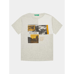 United Colors Of Benetton United Colors Of Benetton T-Shirt 3I1XC10HN Grau Oversize