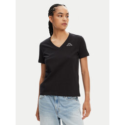 Kappa Kappa T-Shirt Logo Cabou 303H0P0 Schwarz Regular Fit