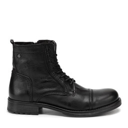 Jack&Jones Stivali Jack&Jones Russel Leather 12155999 Nero