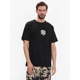 DC DC T-Shirt Jaakko Cubic ADYZT05260 Μαύρο Relaxed Fit