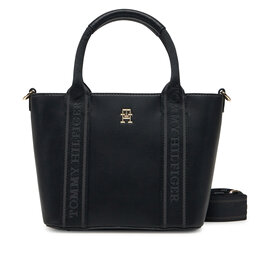 Tommy Hilfiger Borsetta Tommy Hilfiger Th Logotape Mini Tote AW0AW17201 Nero