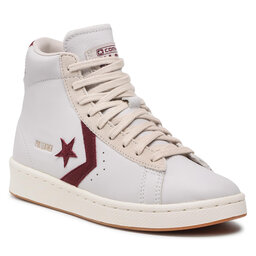 Converse Сникърси Converse Pro Leather Hi 171607C White/Deep Bordeaux/String