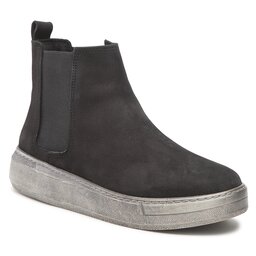 Manitu Členková obuv s elastickým prvkom Manitu 990158-01 Schwarz