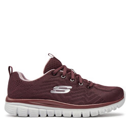 Skechers Sneakersy Skechers Get Connected 12615/WINE Bordowy