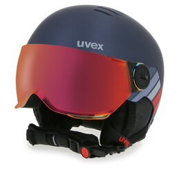 Uvex Sísisak Uvex Rocket Jr Visor 56/6/263/60 Navy/Red Stripes Mat