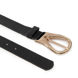 

Жіночий ремінь ONLY Billy Pu Jeans Belt 15269558 Black/Gold Buckl, Чорний
