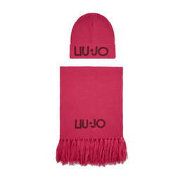 Liu Jo Набор шарф и шапка Liu Jo Coordinato Logo Ric 2A2007 M0300 Fuxia Royal X0394