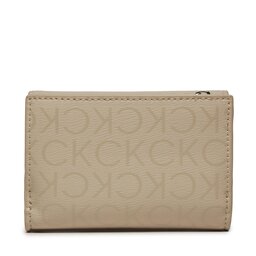 

Мале жіноче портмоне Calvin Klein Ck Must Small Trifold_Epi Mono K60K611931 Stoney Beige Epi Mono PEA, Бежевий
